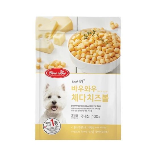 바우와우 치즈볼 100g (2개)