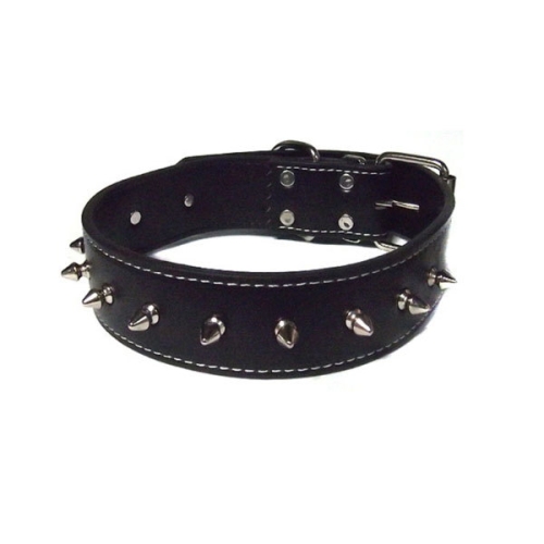 [불명] 위버스  위버스코리아  가죽 징 목줄_40mm 대형견용