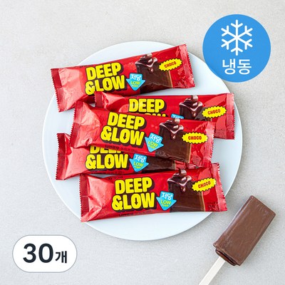 빙그레 딥앤로우 저당 쫀득 초코바 70ml (36개)_이미지
