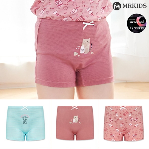  엠알키즈 밀키 여아 드로즈 에어로쿨 3매입 KWDRC-214