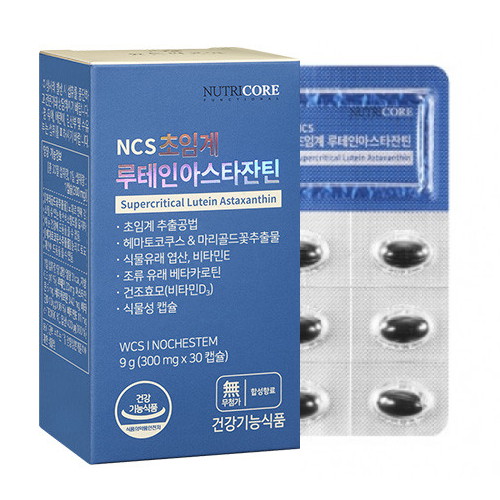 뉴트리코어  초임계 루테인 아스타잔틴 30캡슐 (1개)