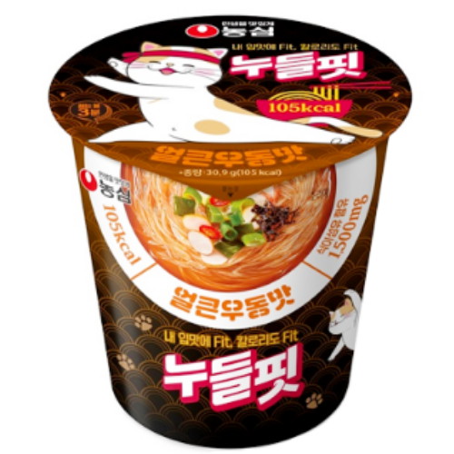 농심 누들핏 얼큰우동맛 30.9g (12개)_이미지