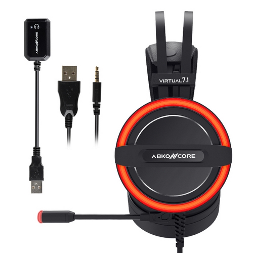 ���� ABKONCORE CH713M ENC ���� 7.1 LED ���� 3D ��Ƽ �÷��� ���̹� ����