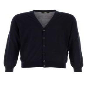펜디 FZC491AR88 F0H5A Midnight blue stretch wool cardigan_이미지