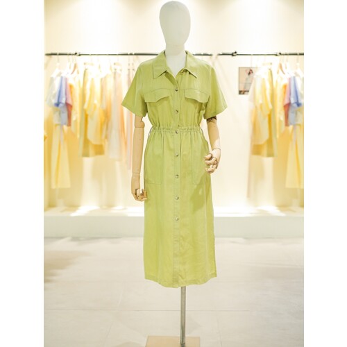 시스티나 셔츠형 포켓 원피스 AWWOPM21150