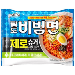 팔도 비빔면 제로슈거 120g (16개)_이미지
