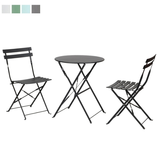 도리퍼니처 뉴욕 원형 야외 테이블 600 (의자2개)_이미지