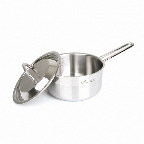 리빙아트 프리마베라 통3중 스텐 편수냄비 (16cm)_이미지