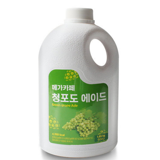 비앤씨인터내셔널 메가카페 청포도 에이드 1.85kg (2개)_이미지