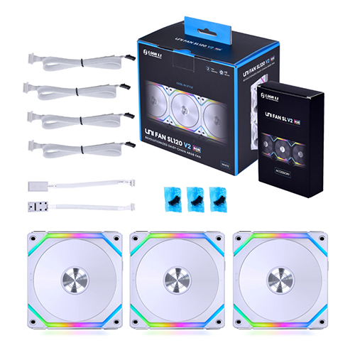 리안리 UNI FAN SL120 V2 (컨트롤러/3팩, 화이트)_이미지