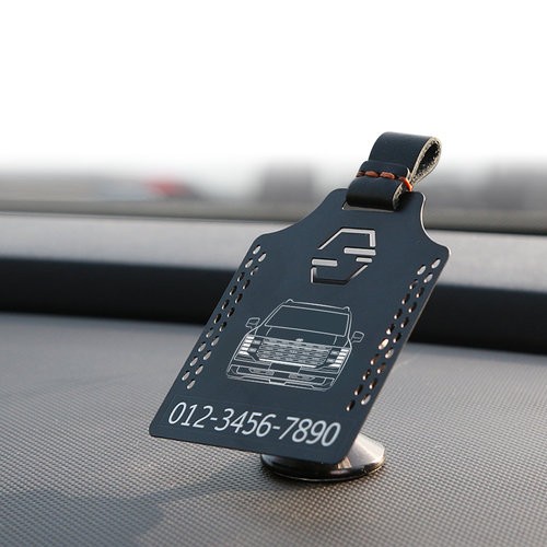 DK 타공 주차번호판 현대 팰리세이드LX3 전용