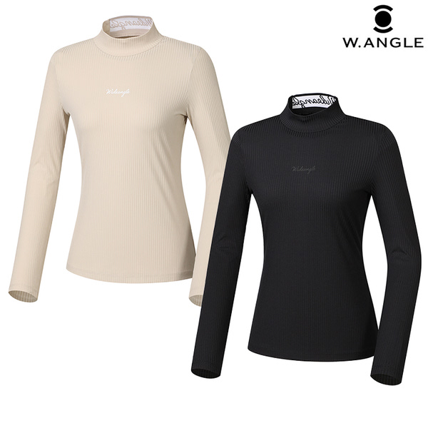 와이드앵글 VA 골지 하이넥 티셔츠 WWP23291E2_이미지