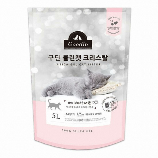 구딘 ㅤ클린캣 크리스탈 베이비파우더향 5L (4개)_이미지