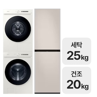 삼성전자 비스포크 AI WF25CB8890BE + DV20CB8870BE + 에어드레서 <b>DF24CB9600ER</b>