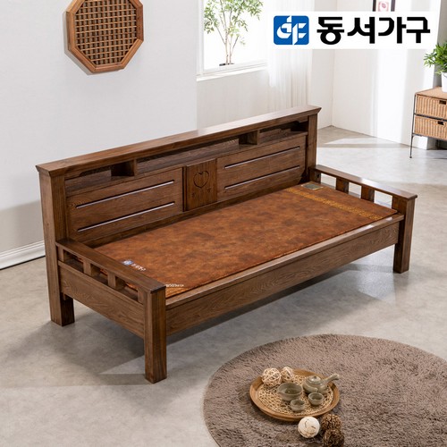 동서가구 무디 소나무 원목 흙소파 MS (C황토볼)_이미지
