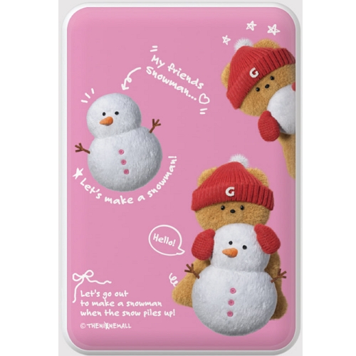 더나인몰 pattern red mittens gummy 맥세이프 보조배터리 5000mAh_이미지