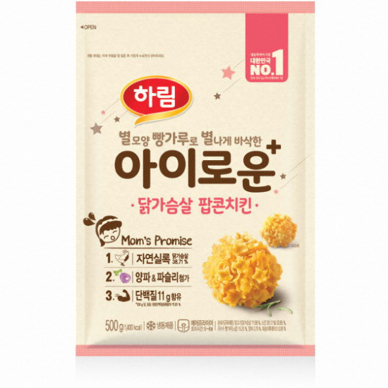 하림 아이로운 닭가슴살 팝콘치킨 500g [1개]