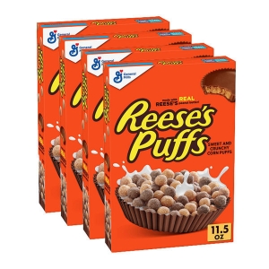  Reeses 리세스 피넛버터 초콜릿 퍼프 시리얼 326g 4팩
