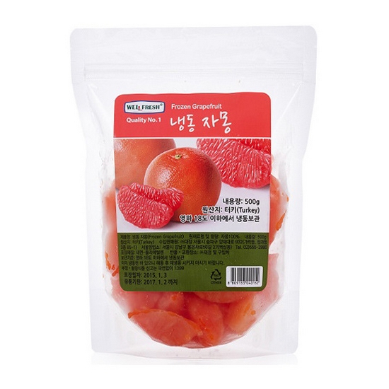 웰프레쉬 냉동 자몽 500g (1개)_이미지