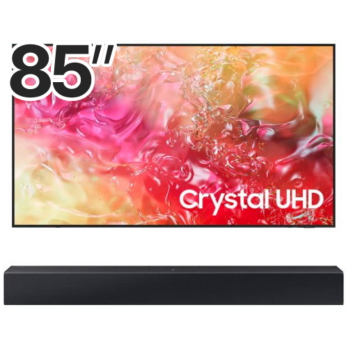 삼성전자 Crystal UHD KU85UD7070FXKR (벽걸이+사운드바, HW-B400F)_이미지