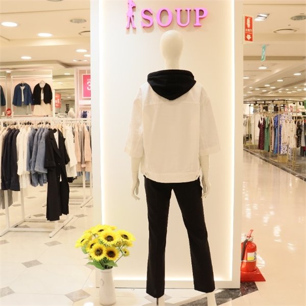 숲(SOUP) 반팔 데님 자켓 SY4DJV2_이미지