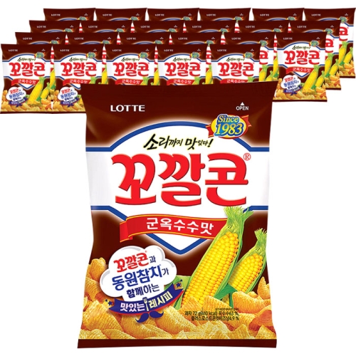 롯데제과 꼬깔콘 군옥수수맛 67g (24개)
