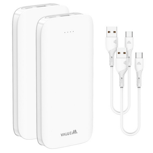 디엠케이코리아 밸류엠 라이트 핏 보조배터리 VM-PA103P10W 10000mAh (2개)