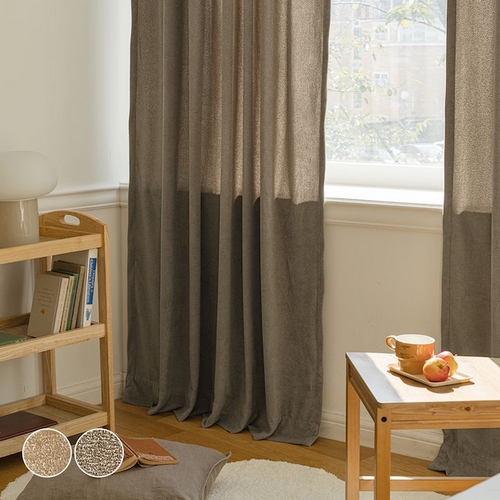 바자르 따뜻한 브리즈 벨벳 방한 커튼 (135x170cm)_이미지