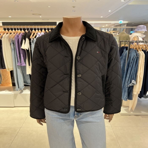 타미진스 여성 소매 탈부착 카라넥 퀼딩 자켓 T32F6WJC20TWL1_이미지