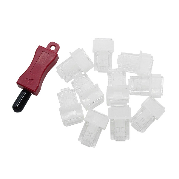 라인업시스템 LANSTAR LS-LKSR-WT 랜포트 잠금장치_이미지