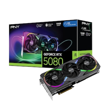 <b>PNY</b> 지포스 RTX 5080 EPIC-X RGB OC D7 16GB Triple Fan 한성컴퓨터