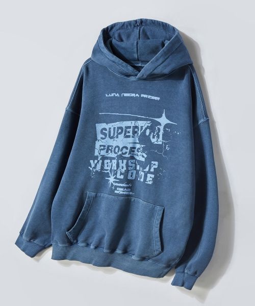 피그먼트 트래블 TRAVEL 수페리어 후드티 블루 섀도우 TRTFAAHD64UB4 421460