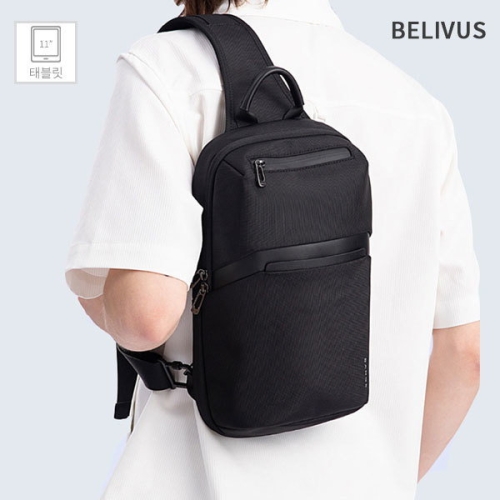 빌리버스 남자 슬링백 BSZ499 태블릿 수납가능 여행 데일리 크로스백_이미지