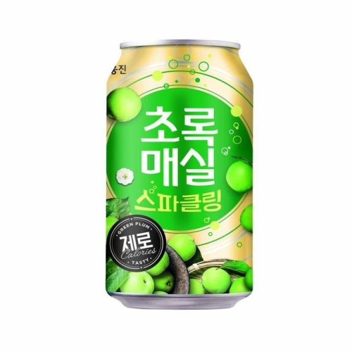 웅진식품 초록매실 스파클링 제로 캔 350ml (18개)_이미지