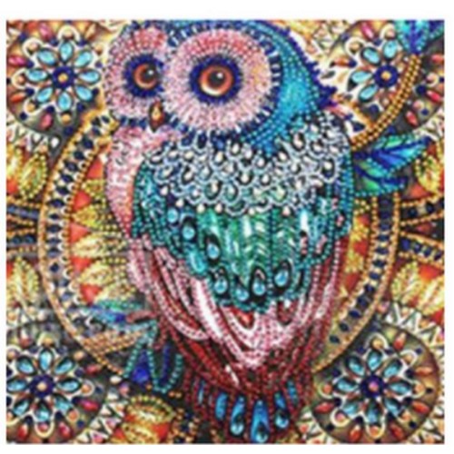 케이엠엘리 5D 보석십자수 복부엉_이미지