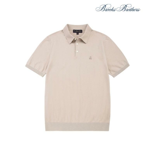 브룩스브라더스 코튼 실크 폴로 스웨터_BBWTMB1001ZES_이미지