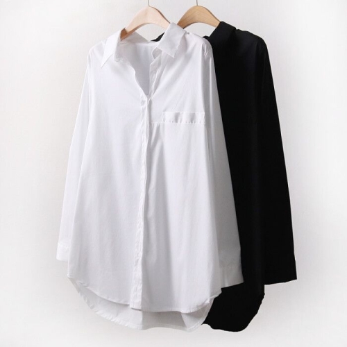 나야홍 빅사이즈셔츠 A383L511 언발라운드스판롱남방 IR_이미지