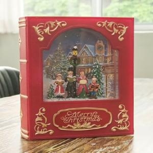 성경책 X - mas LED 워터볼 오르골 성가대_이미지