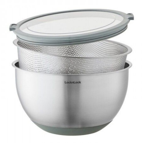 락앤락 3 in 1 스텐 믹싱볼 세트 [24cm]