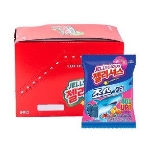 [불명] 롯데 젤리셔스 죠스바 젤리 70gx8개 1BOX