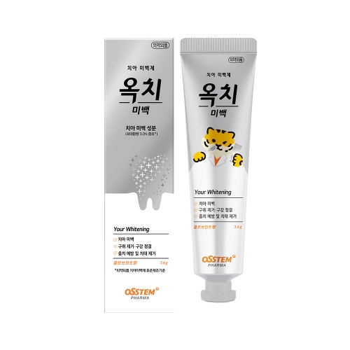 오스템 옥치 치아 미백 치약 34g (1개)