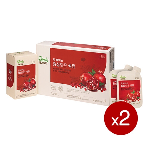한국인삼공사 굿베이스 홍삼담은 석류 50ml 30포 (2개)_이미지