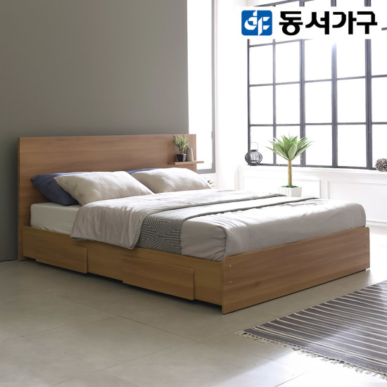  동서가구 엘든 수납 침대 Q [50T케미컬폼독립]