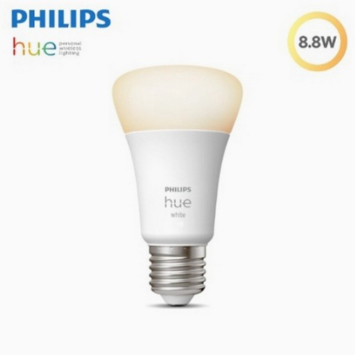필립스 LED hue 화이트 싱글 벌브 8.8W이미지입니다. 누르면 해당 게시물로 새창이동합니다.