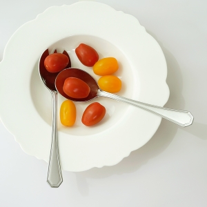 테이블아트 폼 샐러드 서빙스푼 + 포크 세트 1세트_이미지