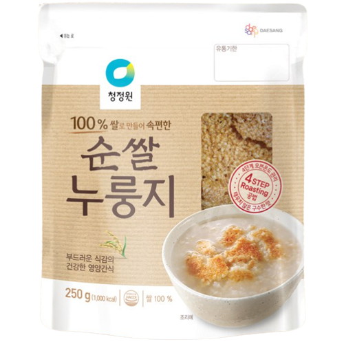 대상 청정원 순쌀 누룽지 250g (6개)_이미지