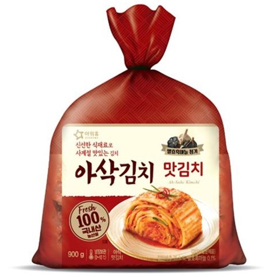 아워홈 아삭김치 맛김치 900g (1개)