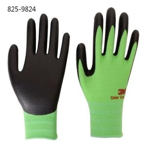 3M NBR폼코팅장갑 컬러그립 그린M 825-9824 10개