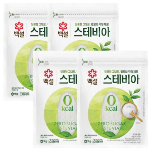 백설 스테비아 1kg (4개)_이미지