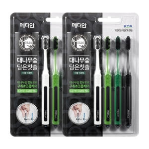 메디안 대나무숯 담은 미세모 칫솔 (8개)_이미지